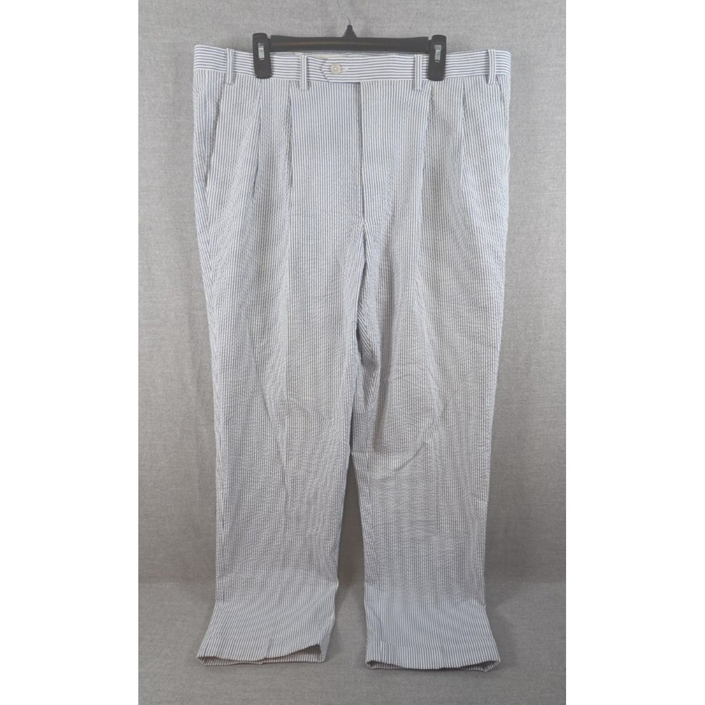 Lauren Ralph Lauren Seersucker Pants 38x32 Vintage Old Money Nautical Beach Golf
